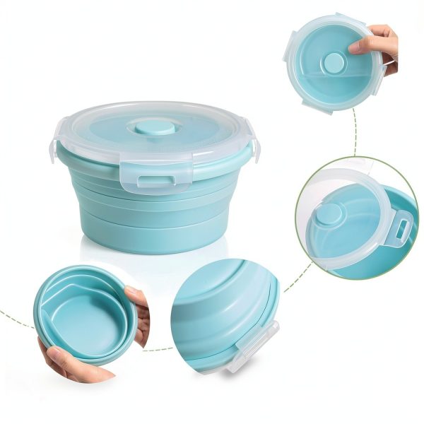Suclain Collapsible Silicone Camping Bowls Foldable-2