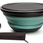 RMAMSCOV Collapsible Camping Bowl Blue Freezer Safe Adult-0