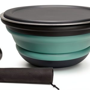 RMAMSCOV Collapsible Camping Bowl Blue Freezer Safe Adult-0