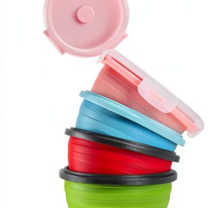 Suclain Collapsible Silicone Camping Bowls Foldable-0