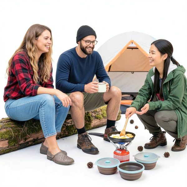 Meyeyaia Collapsible Camping Bowl Durable Silicone Space-6