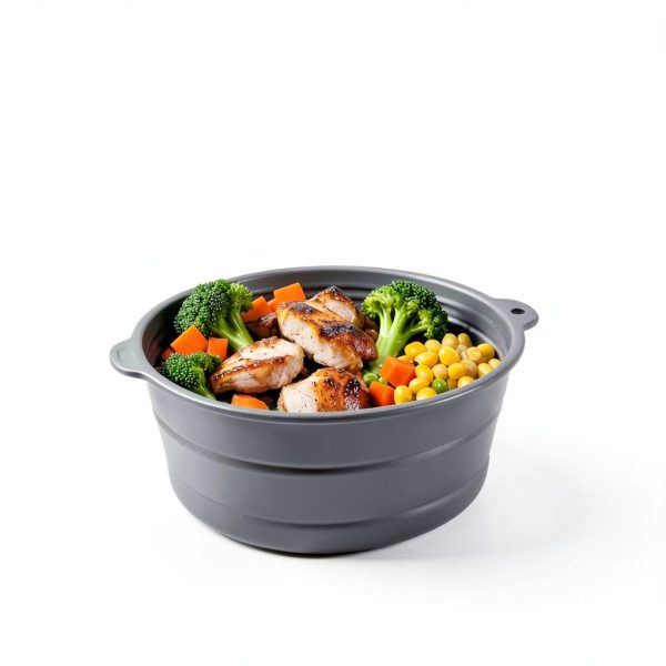 Fchil Collapsible Silicone Bowl Camping Mixing Storage-5
