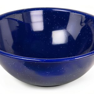 GSI Outdoors Enameled Steel Camping Bowl Lightweight Blue-0