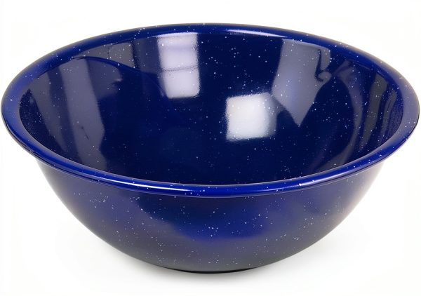 GSI Outdoors Enameled Steel Camping Bowl Lightweight Blue-0