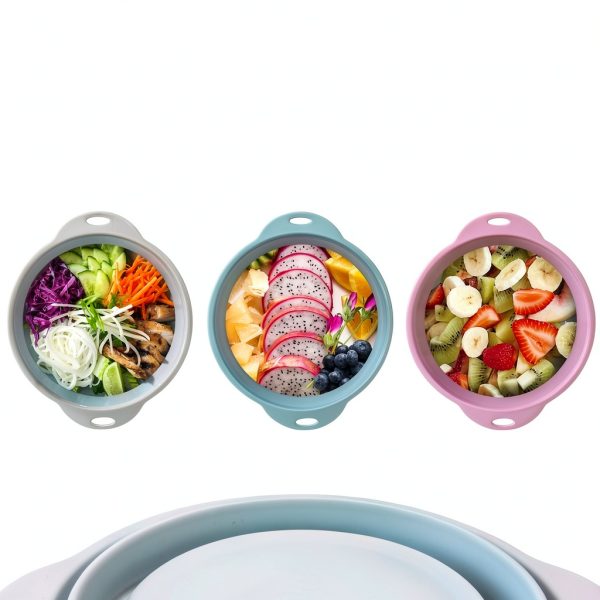 Jovilife Collapsible Silicone Bowl Camping Microwave Safe-4