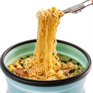 ColorCoral Collapsible Camping Bowl Silicone Airtight 1200ml-0
