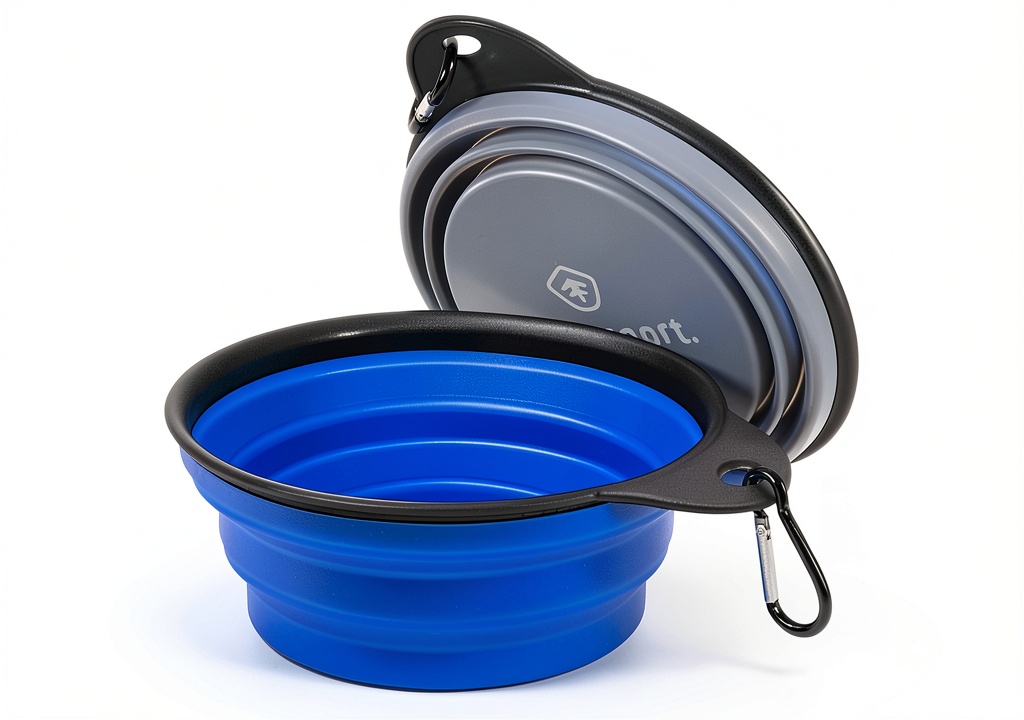 Stansport collapsible bowls in use during a camping trip