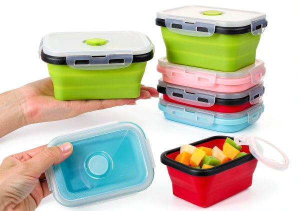 Potchen Collapsible Camping Bowls Silicone Dishwasher Safe-0