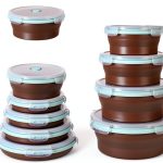 Meyeyaia Collapsible Camping Bowl Durable Silicone Space-0
