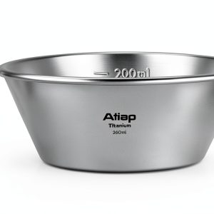 ATiAP Titanium Camping Bowl Lightweight Outdoor Meal Bowl-0