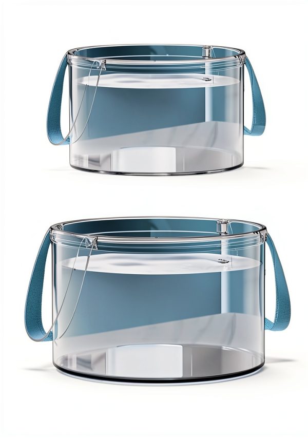 NentMent Folding Water Bucket Plastic Lightweight Camping-1