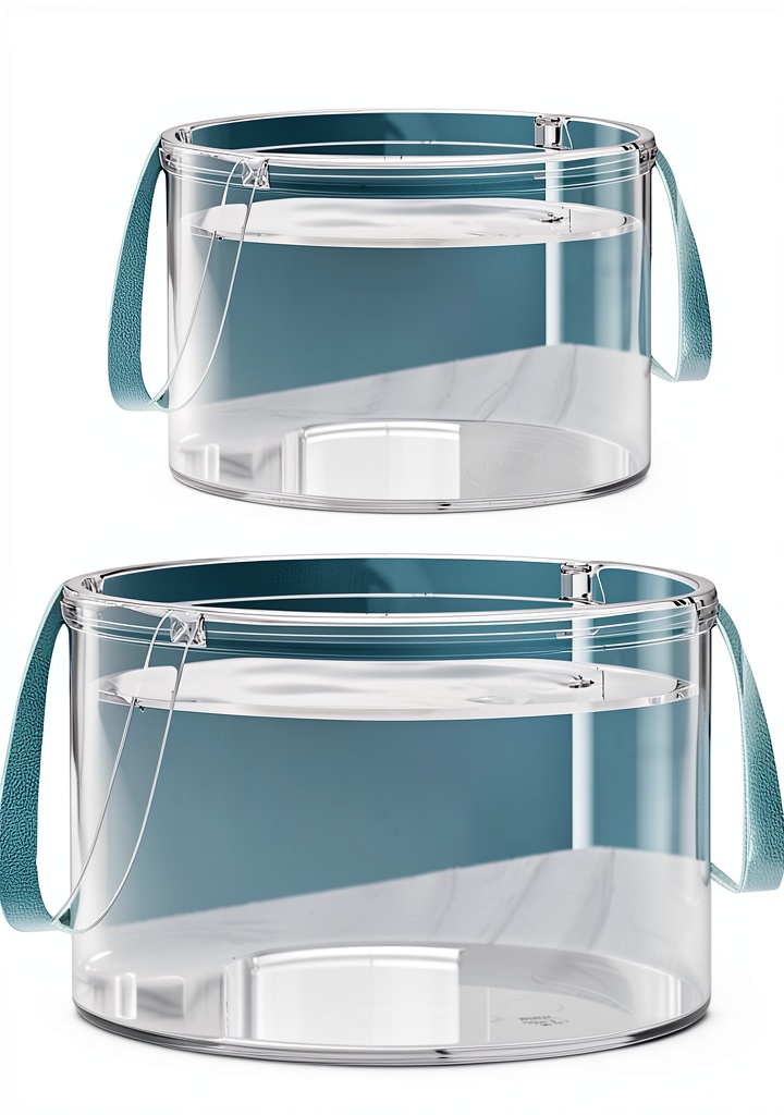 NentMent folding water bucket in use during a camping trip
