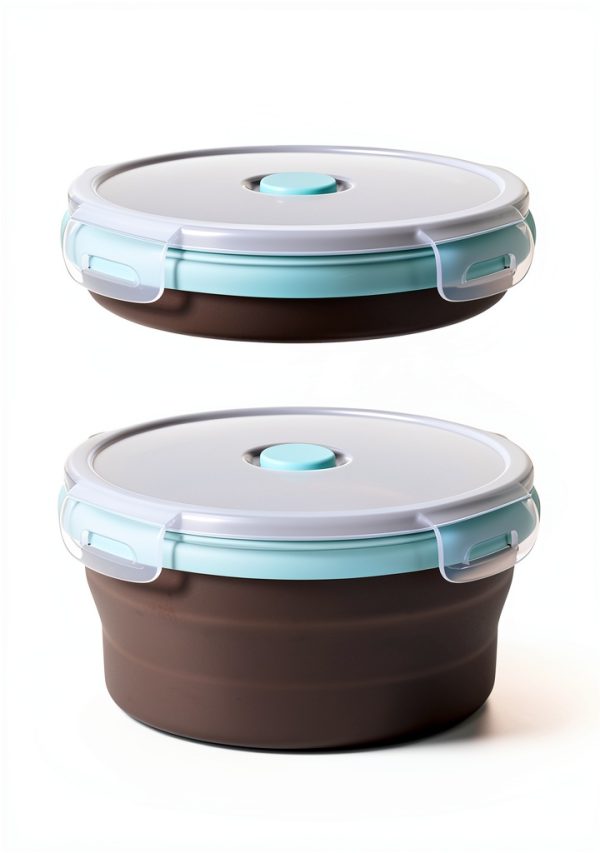 Meyeyaia Collapsible Camping Bowl Durable Silicone Space-4