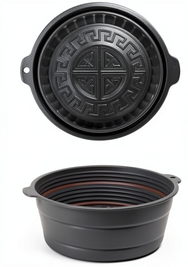 Fchil Collapsible Silicone Bowl Camping Mixing Storage-1