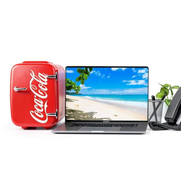 Cooluli Coca-Cola Vintage Chic 4L Mini Fridge Portable Red-3