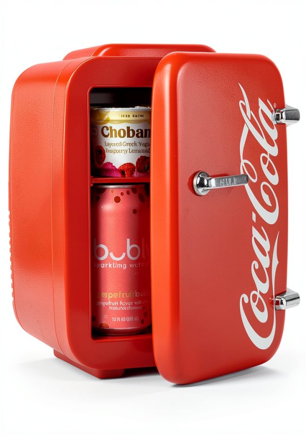 Cooluli Coca-Cola Vintage Chic 4L Mini Fridge Portable Red-1