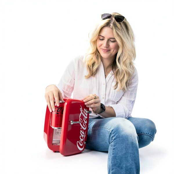 Cooluli Coca-Cola Vintage Chic 4L Mini Fridge Portable Red-6
