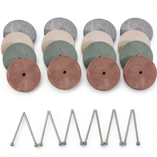 Silicone Rubber Polishing Wheels 40pcs + 12 Shank 4 Colors SaferCCTV-0