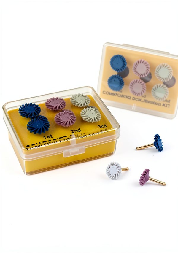 ZRruowin Dental Composite Resin Polishing Disc Kit 6PCS Diamond Wheels-6