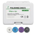 BELEON Dental Abrasive Discs with Metal Connector 100pcs Polishing Set-0