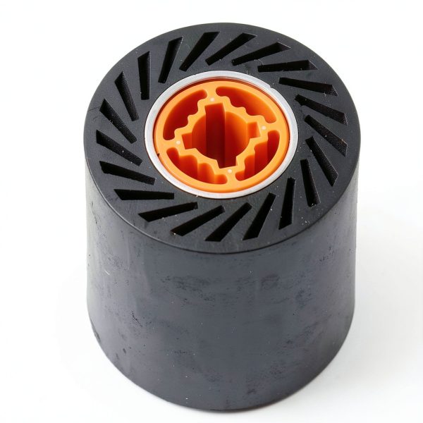 Rubber Burnishing Wheel Hyuduo 100mm Black Polishing with Aluminum-7