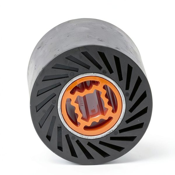 Rubber Burnishing Wheel Hyuduo 100mm Black Polishing with Aluminum-6