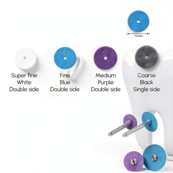 BELEON Dental Abrasive Discs with Metal Connector 100pcs Polishing Set-2