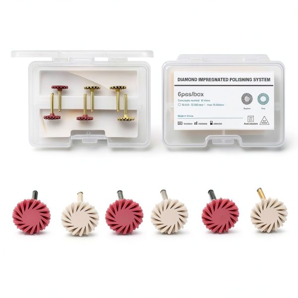 Dental Polishing Wheels Tangshan 2-Step Diamond Disc Set-0