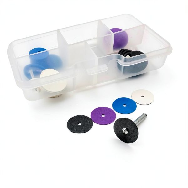 BELEON Dental Abrasive Discs with Metal Connector 100pcs Polishing Set-3