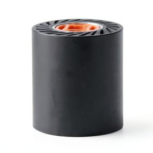 Rubber Burnishing Wheel Hyuduo 100mm Black Polishing with Aluminum-0