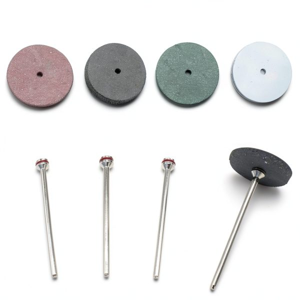 Silicone Rubber Polishing Wheels 40pcs + 12 Shank 4 Colors SaferCCTV-4