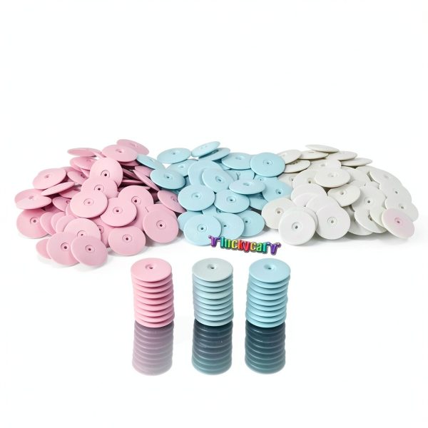 Dental Lab Polishing Wheels Tazrigo 100pcs Coarse White 22x3.5mm-6