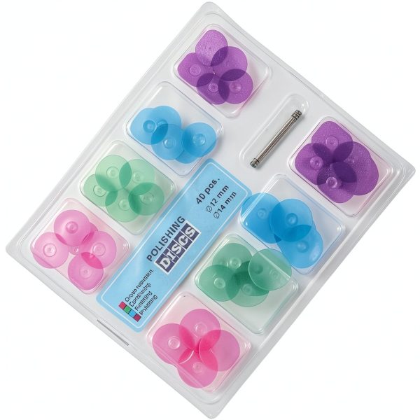 Polishing Wheels 40pcs Multicolor Resin Polishing Discs by HOBBYIN-1