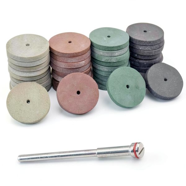 SaferCCTV Polishing Wheels Kit 40pcs Silicone with 12 Mandrels-1
