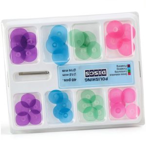 Polishing Wheels 40pcs Multicolor Resin Polishing Discs by HOBBYIN-0