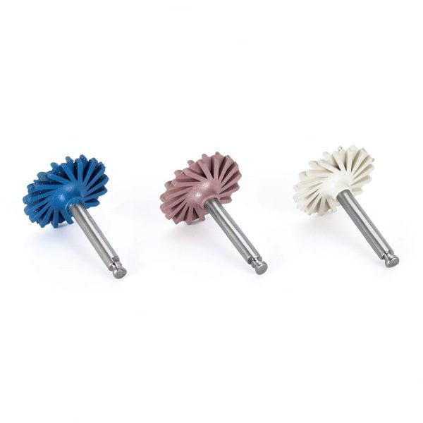 Dental Rubber Polisher RASHEER 6Pcs 14mm Diamond 3‑Stage Wheel Set-3